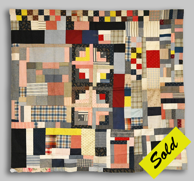 QT225 African American quilt top.