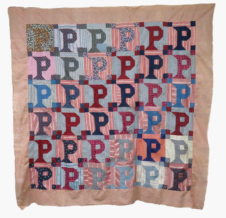 qt248 "P" Quilt Top