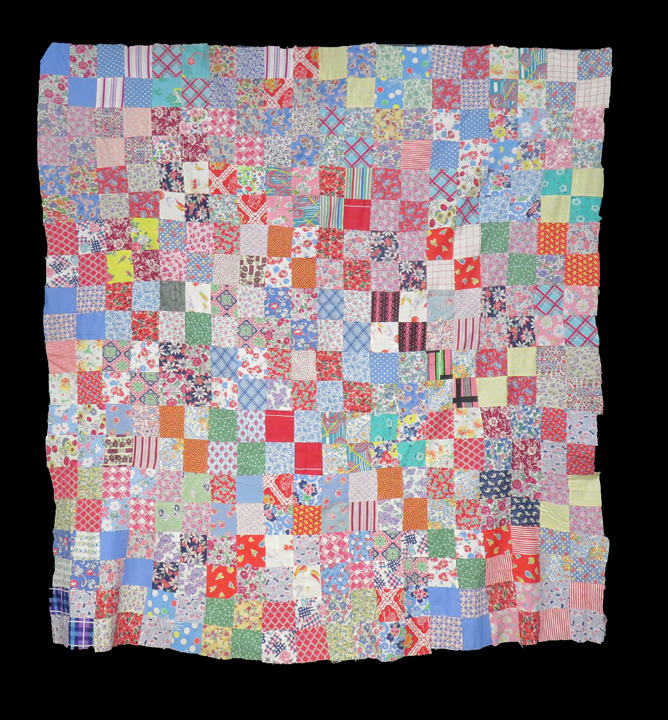 qt824 A Mostly Feedsack Quilt Top