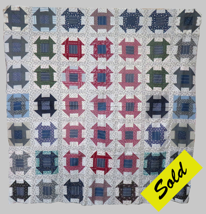 qt826 Hole in the Barn Door Quilt Top