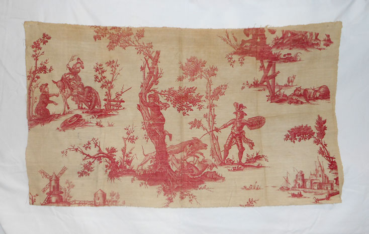 UF116 French Toile Fabric Piece