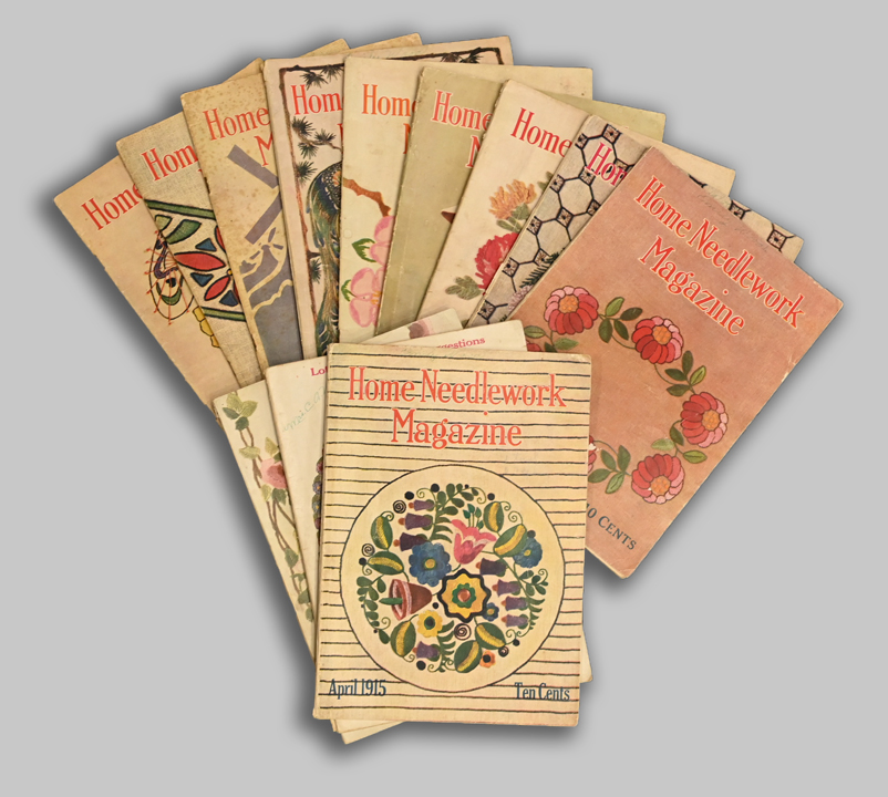 uf52 Antique "Home Needlework" Magazines