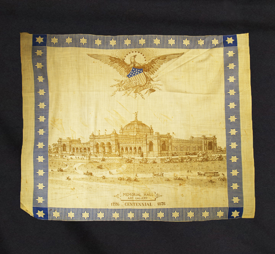 UF_MEMORIAL_HALL Scarf from the Philadelphia 1876 Centennial Fair